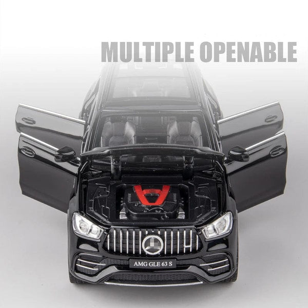 Planet Gates 1:32 GLE 63S SUV Alloy Car Model Diecast Metal Toy Vehicles Car Model High Simulation Sound and Light Collection Childrens Gift