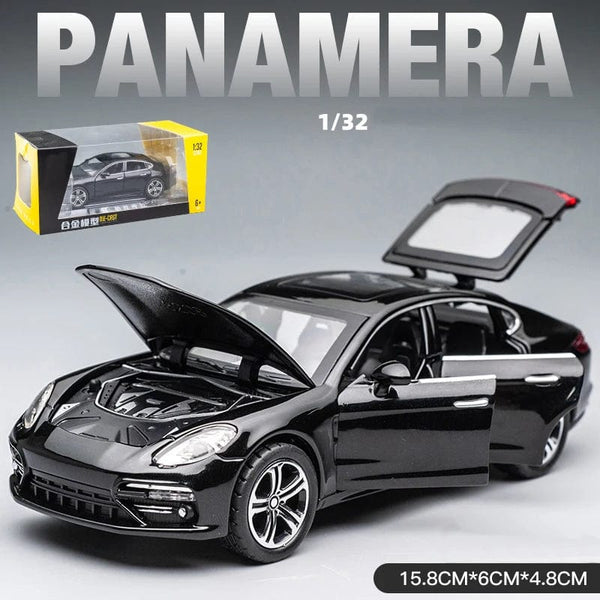Planet Gates 1:32 Porsche Panamera Handmade Metal Simulation Car Model For Model Car Simulation Car Model Vehicle Children's Boy Toy Car
