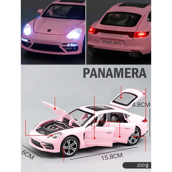 Planet Gates 1:32 Porsche Panamera Handmade Metal Simulation Car Model For Model Car Simulation Car Model Vehicle Children's Boy Toy Car