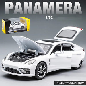 Planet Gates 1:32 Porsche Panamera Handmade Metal Simulation Car Model For Model Car Simulation Car Model Vehicle Children's Boy Toy Car