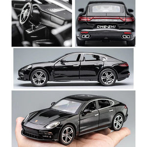 Planet Gates 1:32 Porsche Panamera Handmade Metal Simulation Car Model For Model Car Simulation Car Model Vehicle Children's Boy Toy Car