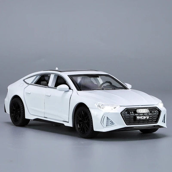 Planet Gates 1:32 RS7 Sportback Alloy Car Model Diecast Metal Sound Light Simulation Vehicle Collection Toy Gift for Kid Pull Back  One Piece