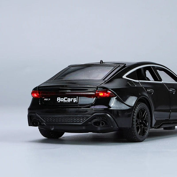 Planet Gates 1:32 RS7 Sportback Alloy Car Model Diecast Metal Sound Light Simulation Vehicle Collection Toy Gift for Kid Pull Back  One Piece