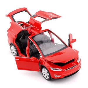 Planet Gates 1:32 Simulation MODEL X Alloy Car Model Diecasts & Toy Vehicles Decoration Sound Light Kid Toys For Children Christmas Gifts Boy