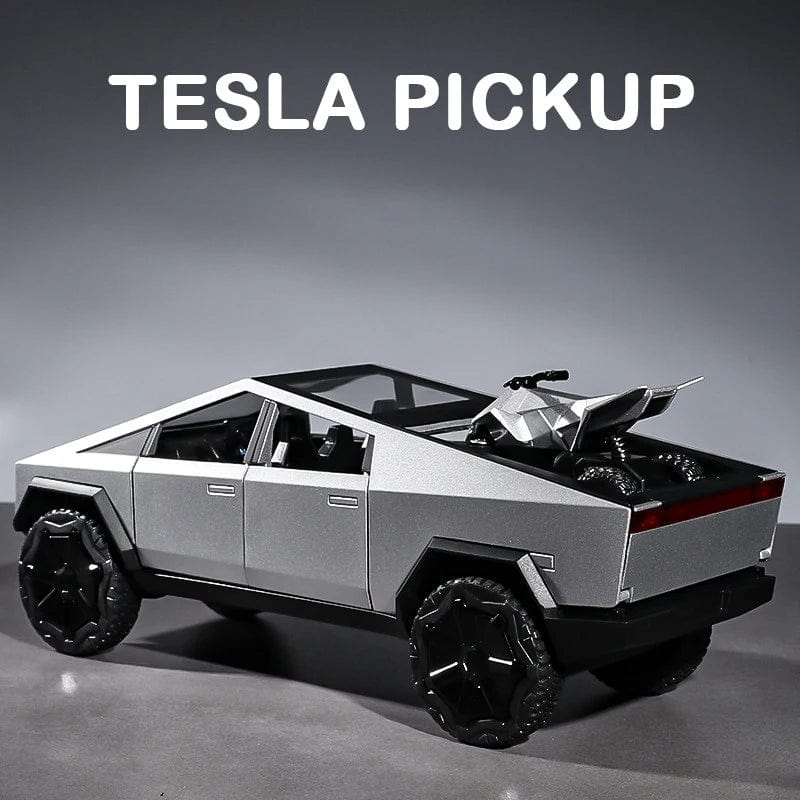 Planet Gates 1:32 Tesla Cybertruck Car Model Alloy Car Die Cast Toy Car Model Sound and light Children's Toy Collectibles