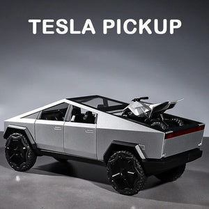 Planet Gates 1:32 Tesla Cybertruck Car Model Alloy Car Die Cast Toy Car Model Sound and light Children's Toy Collectibles