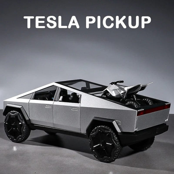 Planet Gates 1:32 Tesla Cybertruck Car Model Alloy Car Die Cast Toy Car Model Sound and light Children's Toy Collectibles