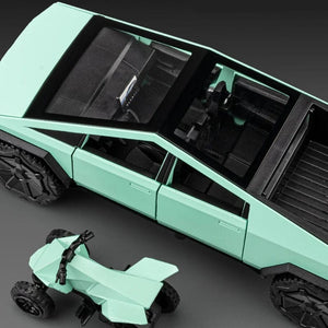 Planet Gates 1:32 Tesla Cybertruck Car Model Alloy Car Die Cast Toy Car Model Sound and light Children's Toy Collectibles
