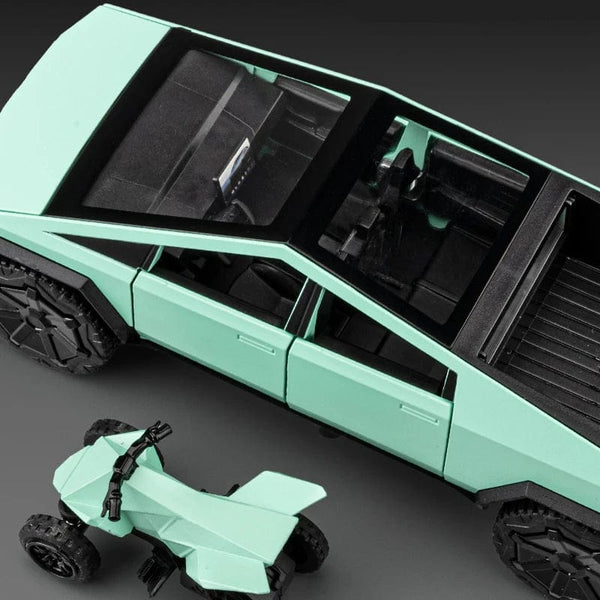 Planet Gates 1:32 Tesla Cybertruck Car Model Alloy Car Die Cast Toy Car Model Sound and light Children's Toy Collectibles