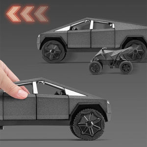 Planet Gates 1:32 Tesla Cybertruck Car Model Alloy Car Die Cast Toy Car Model Sound and light Children's Toy Collectibles