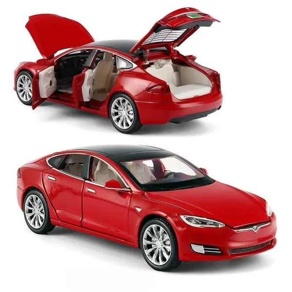 Planet Gates 1:32 Tesla Model S 100D Model X 90D Toy Car Model Diecast Alloy Metal Sound & Light Pull Back Collection Gift For Boy Kid