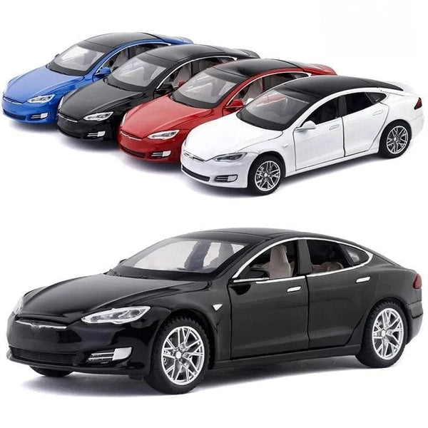 Planet Gates 1:32 Tesla Model S 100D Model X 90D Toy Car Model Diecast Alloy Metal Sound & Light Pull Back Collection Gift For Boy Kid