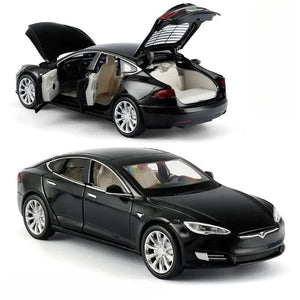 Planet Gates 1:32 Tesla Model S 100D Model X 90D Toy Car Model Diecast Alloy Metal Sound & Light Pull Back Collection Gift For Boy Kid