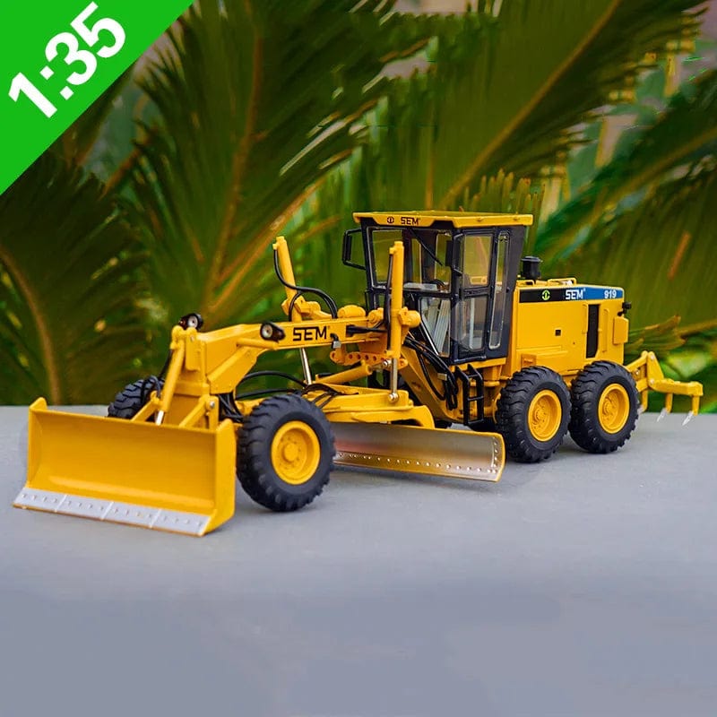 Planet Gates 1:35 Scale Diecast Engineering Construction Machinery Model Toy For CAT SEM919 Grader Model Alloy Replica Collection Toys