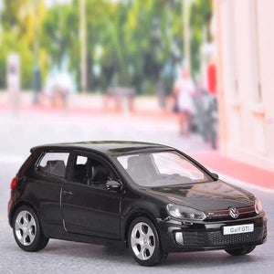Planet Gates 1/36 VW Golf 6 Diecasts Car Model Volkswagen To Scale Golf Gti Miniature Alloy Toy Pull Back Vehicle Models for Childrens Gifts