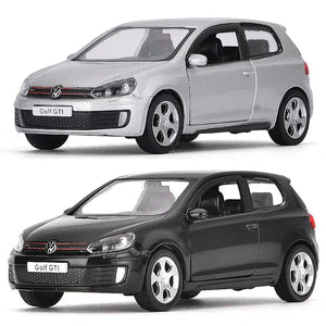 Planet Gates 1/36 VW Golf 6 Diecasts Car Model Volkswagen To Scale Golf Gti Miniature Alloy Toy Pull Back Vehicle Models for Childrens Gifts
