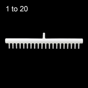 Planet Gates 1/4'' / 1 to 20 8mm Intake to 4mm Outlet Hose Splitter Fish Tank Fittings Garden Hose Connector Withstand High Temperature Aquarium Joint  1 Pc