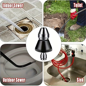 Planet Gates 1/4 1pc 1/4" Quick Insertion, High-pressure Cleaning Machine Nozzles, Municipal Sewage Pipeline Dredging, Cleaning Machine Nozzles