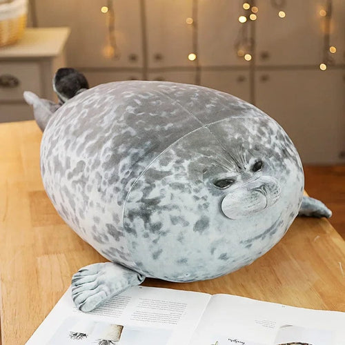 Planet Gates 1 / 40cm Hot 3D Novelty Throw Pillows Cute Real Life Sea Lion Plush Toys Soft Seal Plush Stuffed Plush Housewarming Party Hold Pillow