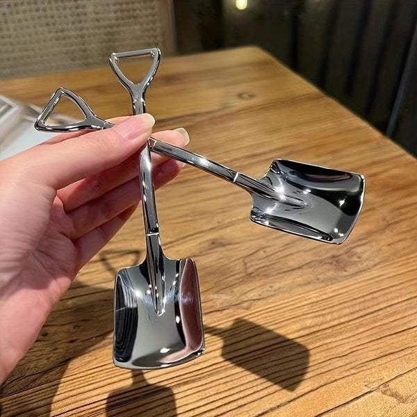 Planet Gates 1/4pcs Stainless Steel Spoon, Spade Spoon, Dessert Spoon, Fruit Spoon, Iced Tea Spoon, Coffee Mixing Spoon, Jam Spoon, Ice Cream Spoon, Salad Spoon, Dressing Spoon, Specialty Spoon, Kitchen Utensils, Hotel Utensils