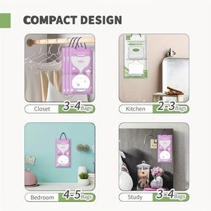 Planet Gates 1/5/20pcs Dehumidifying Bag Mildew-proof Moisture-proof Agent Desiccant Household Hanging Moisture-absorbing Bag Wardrobe Dehumidifier Hanging Moisture-absorbing Bag Bag Household Dormitory Student Moisture-