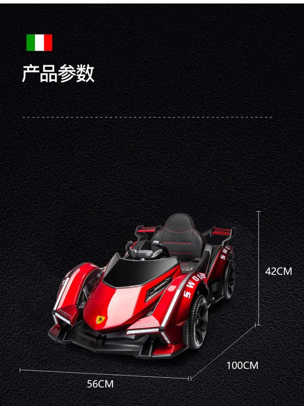 Planet Gates 1-5-Year-Old Rechargable Children's Electric Toy Four-Wheel Remote Control Ride On Car For Boys And Girls