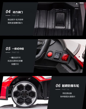 Planet Gates 1-5-Year-Old Rechargable Children's Electric Toy Four-Wheel Remote Control Ride On Car For Boys And Girls