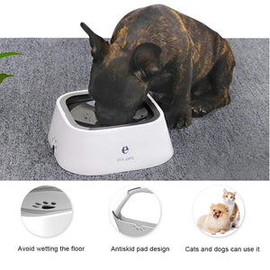 Planet Gates 1.5L Dog ABS Plastic Drinking Water Floating Bowl Non-Wetting Mouth Cat Bowl Without Spill Drinking Water Dispenser Dog Bowl