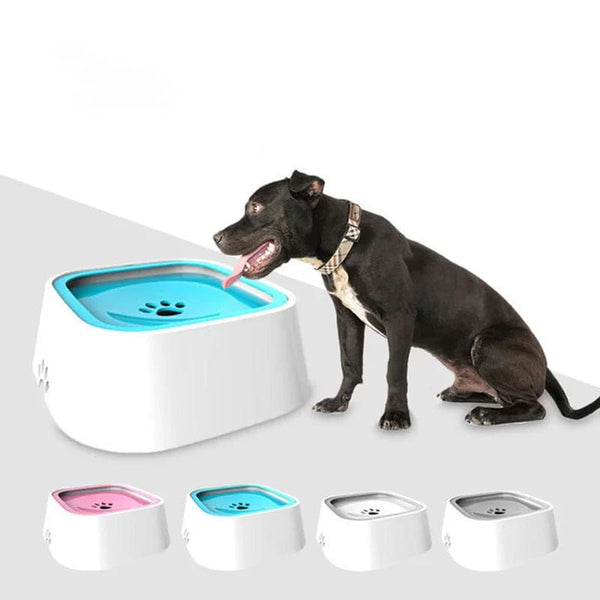 Planet Gates 1.5L Dog Drinking Water Bowls Floating Non-Wetting Mouth Cat Slow Anti-Overflow Water Feeding Dispenser Large Capacity