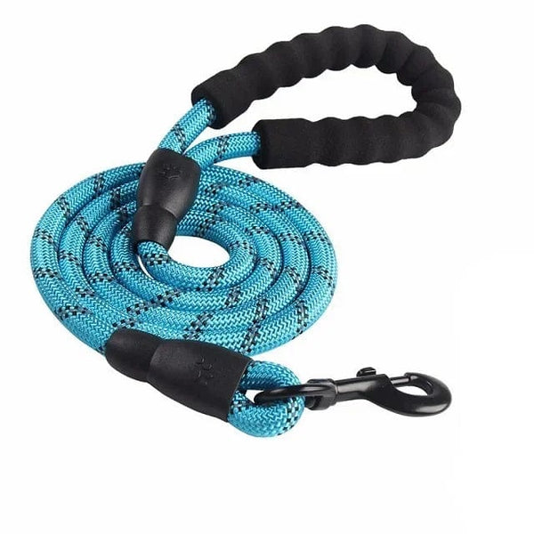 Planet Gates 1.5M/2M/3M Large Dog Rope Round 1.2CM Nylon Pet Leash Strengthen Reflective Rope Walking Dog Traction Collar Harness Dog Lead