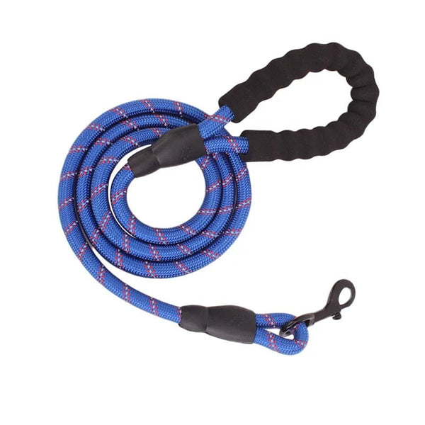 Planet Gates 1.5M/2M/3M Large Dog Rope Round 1.2CM Nylon Pet Leash Strengthen Reflective Rope Walking Dog Traction Collar Harness Dog Lead