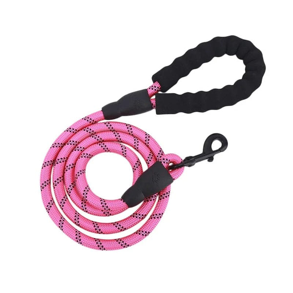 Planet Gates 1.5M/2M/3M Large Dog Rope Round 1.2CM Nylon Pet Leash Strengthen Reflective Rope Walking Dog Traction Collar Harness Dog Lead