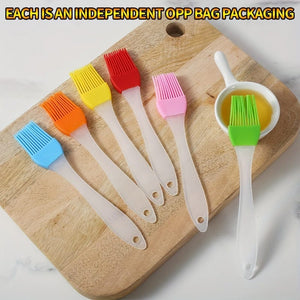 Planet Gates 1/5pcs BBQ Oil Brush, Heat-resistant Oil Brush, Barbecue Tool, Kitchen Small Tools, Kitchen Accessories, Household Kitchen Supplies