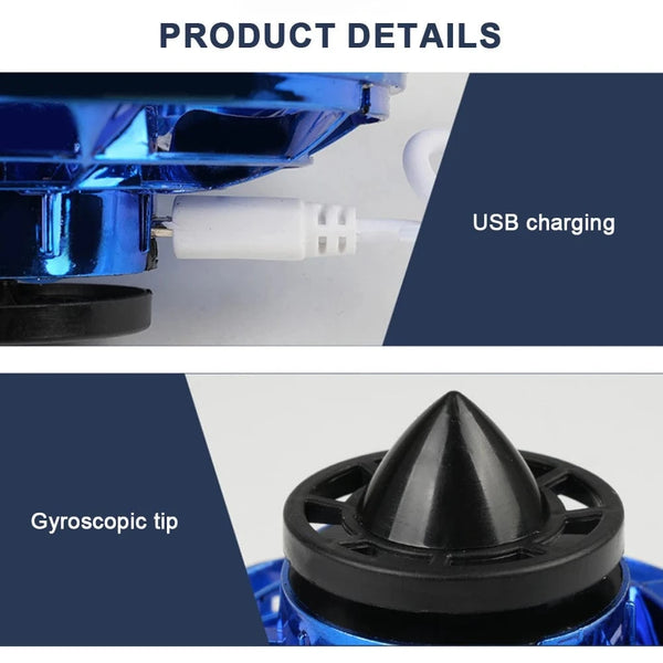 Planet Gates 1-5PCS Fingertip Flying Gyro 360° Rotating Helicopter Spinner Toy 100mAh with LED Lights for Adult Kids Decompression Toy