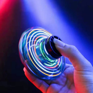 Planet Gates 1-5PCS Fingertip Flying Gyro 360° Rotating Helicopter Spinner Toy 100mAh with LED Lights for Adult Kids Decompression Toy