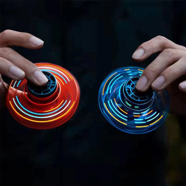 Planet Gates 1-5PCS Fingertip Flying Gyro 360° Rotating Helicopter Spinner Toy 100mAh with LED Lights for Adult Kids Decompression Toy