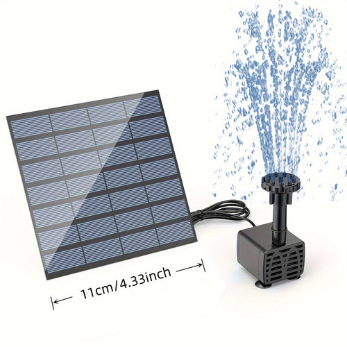 Planet Gates 1.5w 1pc, Solar Fountain Pump, Solar Powered Water Fountain,Solar Fountain Bird Bath Pump, Free Standing Portable Floating Solar Powered Water Fountain Pump Stand-Alone Portable Floating Solar Drinking Water Pump For Garden Pool