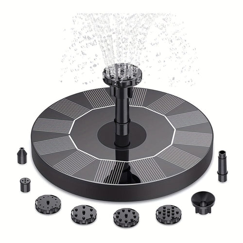 Planet Gates 1.5W 1pc Solar Fountain Water Pump With 6 Nozzles Solar Floating Fountain Pump For Bird Bath, Pond, Garden, Backyard Decoration, Outdoor Aquarium