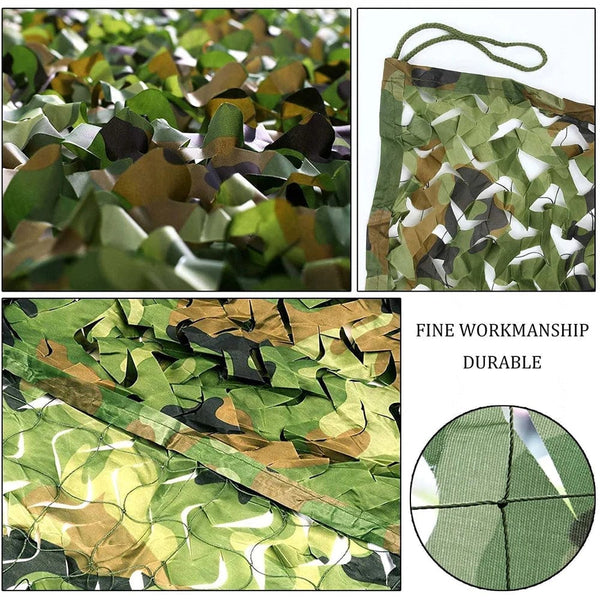 Planet Gates 1.5x3m /2x10m Hunting Military Camouflage Nets Woodland Army training Camo netting Car Covers Tent Shade Camping Sun Shelter