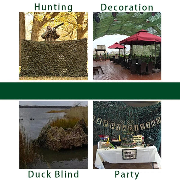 Planet Gates 1.5x4m Pure green Camouflage Net 1.5M*2 3 4 5 6 7 8 9 10M Wide Camouflage Camo Netting Bulk Roll Decoration Sun Shade Party Camping Desert Jungle