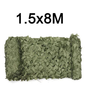 Planet Gates 1.5x4m Pure green Camouflage Net 1.5M*2 3 4 5 6 7 8 9 10M Wide Camouflage Camo Netting Bulk Roll Decoration Sun Shade Party Camping Desert Jungle