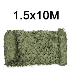 Planet Gates 1.5x4m Pure green Camouflage Net 1.5M*2 3 4 5 6 7 8 9 10M Wide Camouflage Camo Netting Bulk Roll Decoration Sun Shade Party Camping Desert Jungle