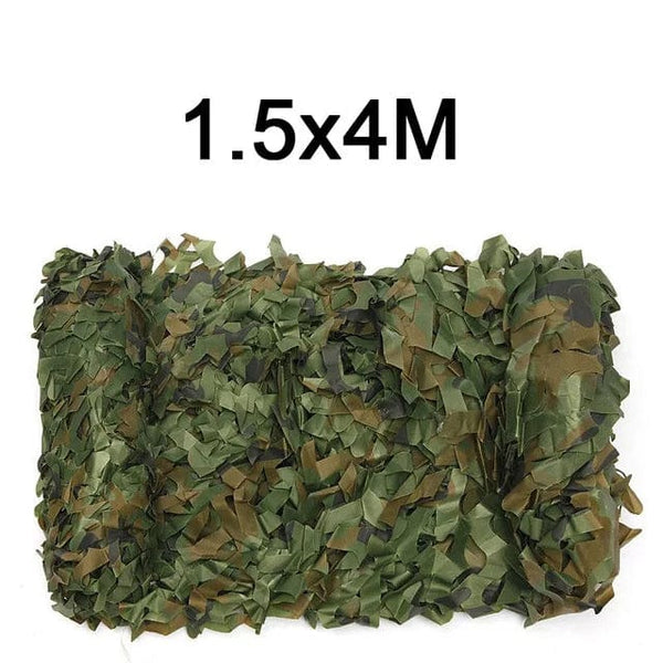 Planet Gates 1.5x4m Pure green Camouflage Net 1.5M*2 3 4 5 6 7 8 9 10M Wide Camouflage Camo Netting Bulk Roll Decoration Sun Shade Party Camping Desert Jungle