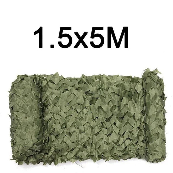 Planet Gates 1.5x4m Pure green Camouflage Net 1.5M*2 3 4 5 6 7 8 9 10M Wide Camouflage Camo Netting Bulk Roll Decoration Sun Shade Party Camping Desert Jungle