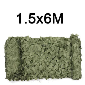 Planet Gates 1.5x4m Pure green Camouflage Net 1.5M*2 3 4 5 6 7 8 9 10M Wide Camouflage Camo Netting Bulk Roll Decoration Sun Shade Party Camping Desert Jungle