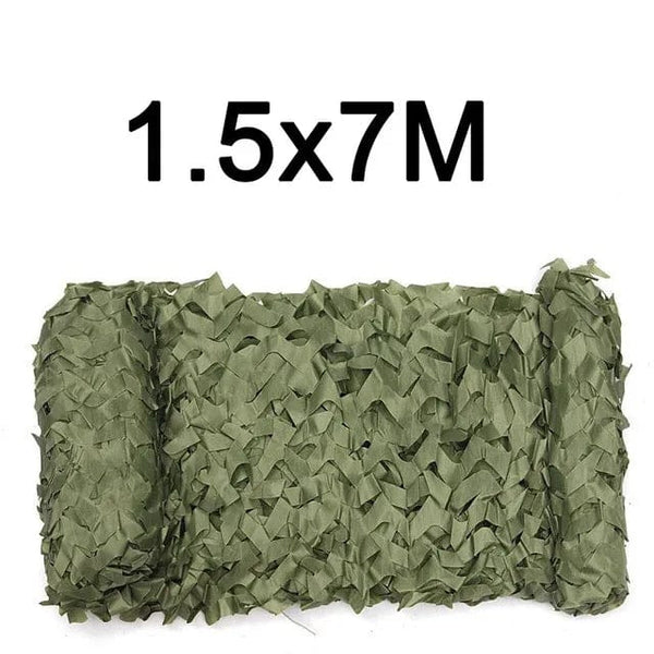 Planet Gates 1.5x4m Pure green Camouflage Net 1.5M*2 3 4 5 6 7 8 9 10M Wide Camouflage Camo Netting Bulk Roll Decoration Sun Shade Party Camping Desert Jungle