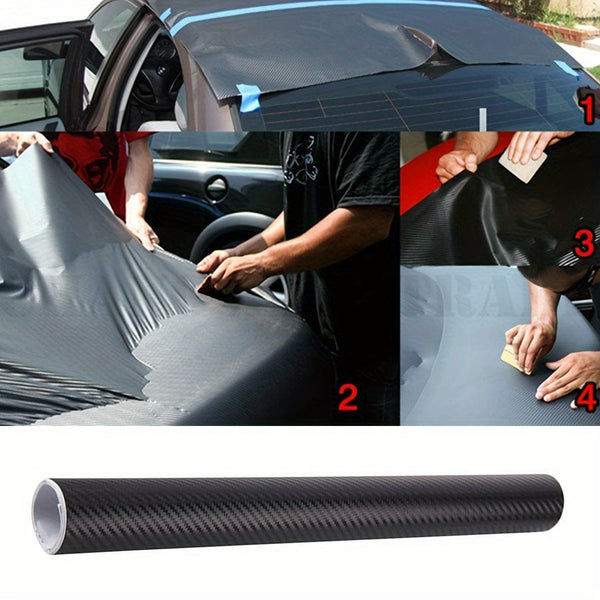 Planet Gates 1.64x6.56ft 50x200cm 3D Carbon Fiber Vinyl Self Adhesive Film Wrap Sticker Decals Protector Waterproof For Most Car Motorcycle Decals