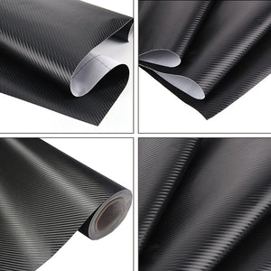 Planet Gates 1.64x6.56ft 50x200cm 3D Carbon Fiber Vinyl Self Adhesive Film Wrap Sticker Decals Protector Waterproof For Most Car Motorcycle Decals