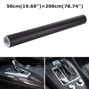 Planet Gates 1.64x6.56ft 50x200cm 3D Carbon Fiber Vinyl Self Adhesive Film Wrap Sticker Decals Protector Waterproof For Most Car Motorcycle Decals