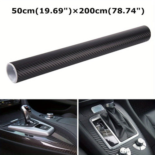 Planet Gates 1.64x6.56ft 50x200cm 3D Carbon Fiber Vinyl Self Adhesive Film Wrap Sticker Decals Protector Waterproof For Most Car Motorcycle Decals